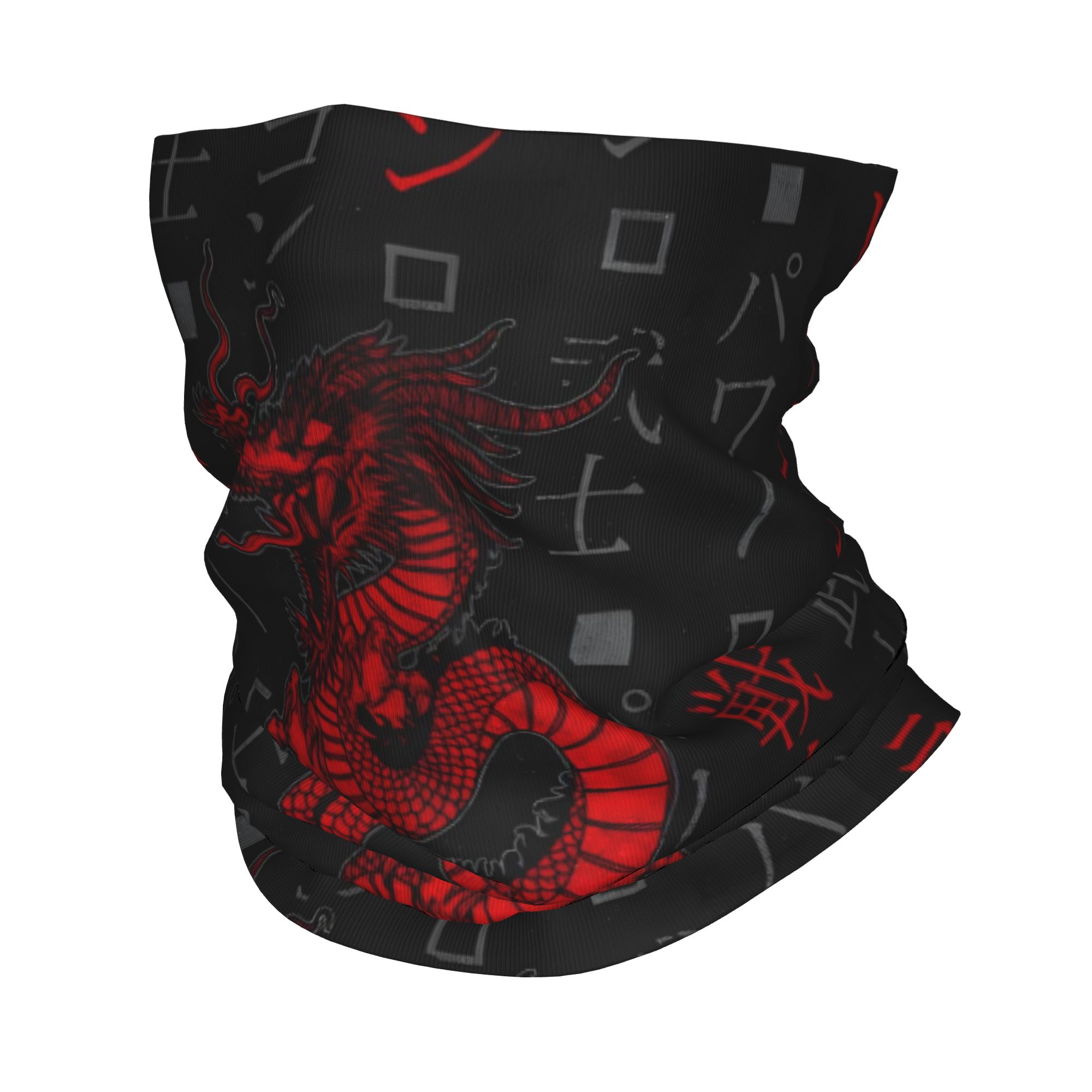 Neck Gaiter Face Cover - Bandana de Animal de dragón rojo,