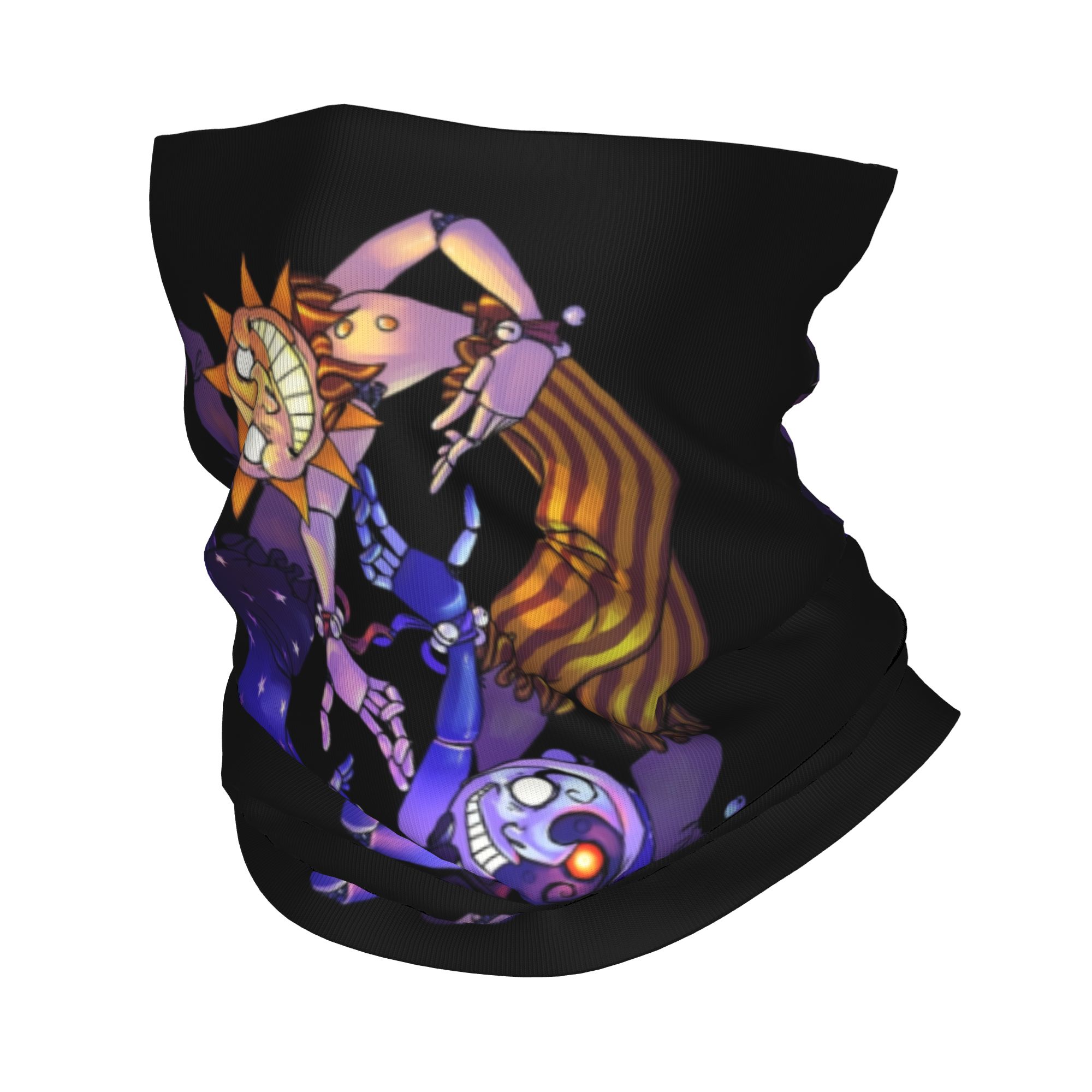 Neck Gaiter Face Cover - Sol y luna FNAF seguridad trastado