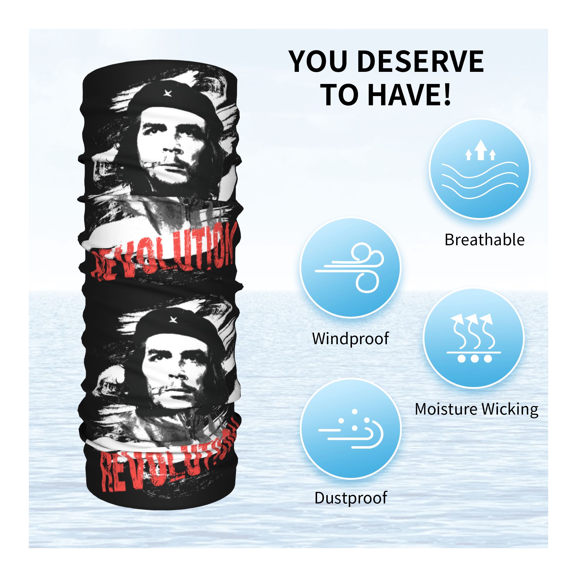Bandana personalizada de la re - Neck Gaiter Face Cover reseña y precio